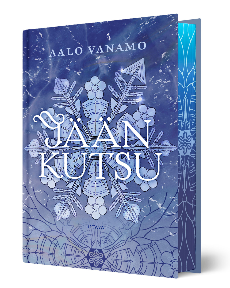 Aalo Vanamon Jään kutsu -kirja ja sen turkoosi värireuna